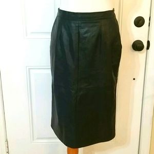 Leather skirt